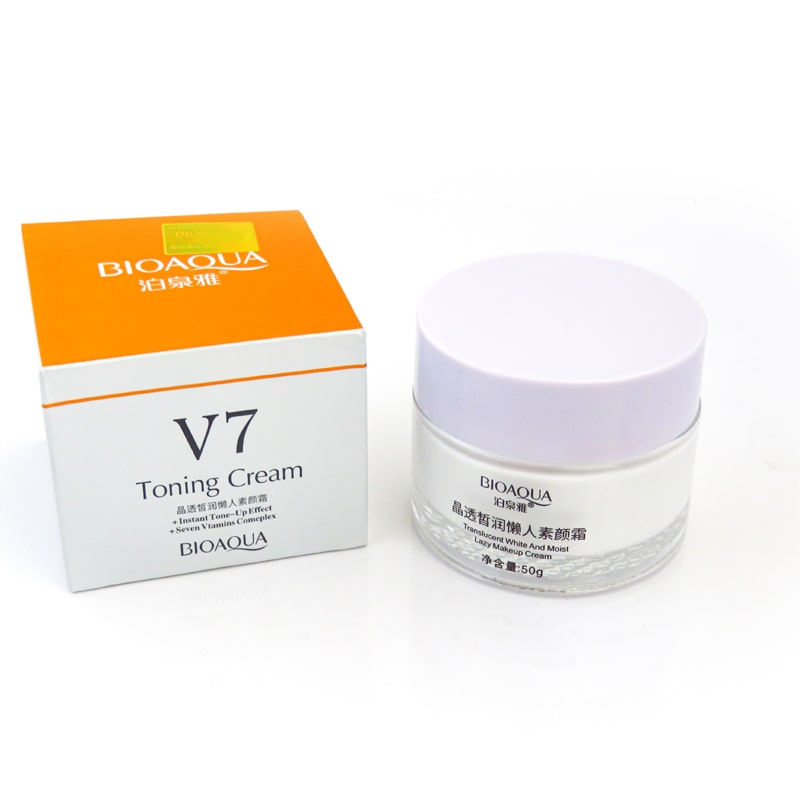 کرم روشن کننده قوی و ویتامینه V7 بیوآکوا BIOAQUA Toning Light Cream